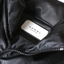 画像をギャラリービューアに読み込む, Continuous Rhombus Sleeve Leather JKT