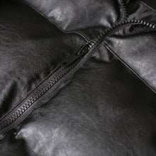 画像をギャラリービューアに読み込む, Continuous Rhombus Sleeve Leather JKT