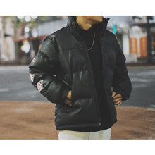 画像をギャラリービューアに読み込む, Continuous Rhombus Sleeve Leather JKT