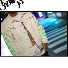 画像をギャラリービューアに読み込む, Individuality Logo Sleeve Denim JKT