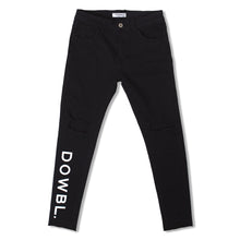 画像をギャラリービューアに読み込む, DOWBL/ ダブル/ Legit Damage Logo Black Skinny Pants【全1色】