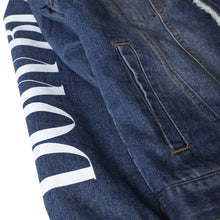 画像をギャラリービューアに読み込む, B.S Logo Sleeve Denim BoaJacket
